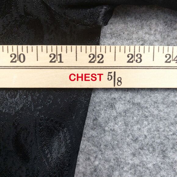 Zara Black Label Kimono Jacket Small Black Paisley Fringe Boho Lightweight - Picture 4 of 9